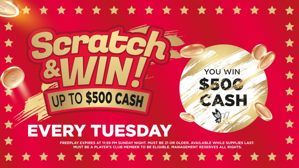 3.25 Scratch and Win every Tuesday (TV)