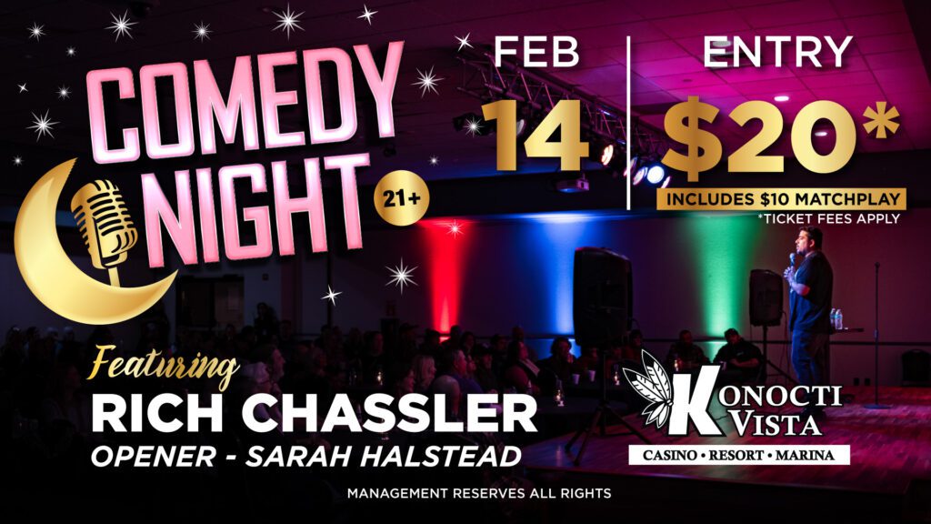 2.14.26 Comedy Night Rich Chassler Sarah Halstead (TV)
