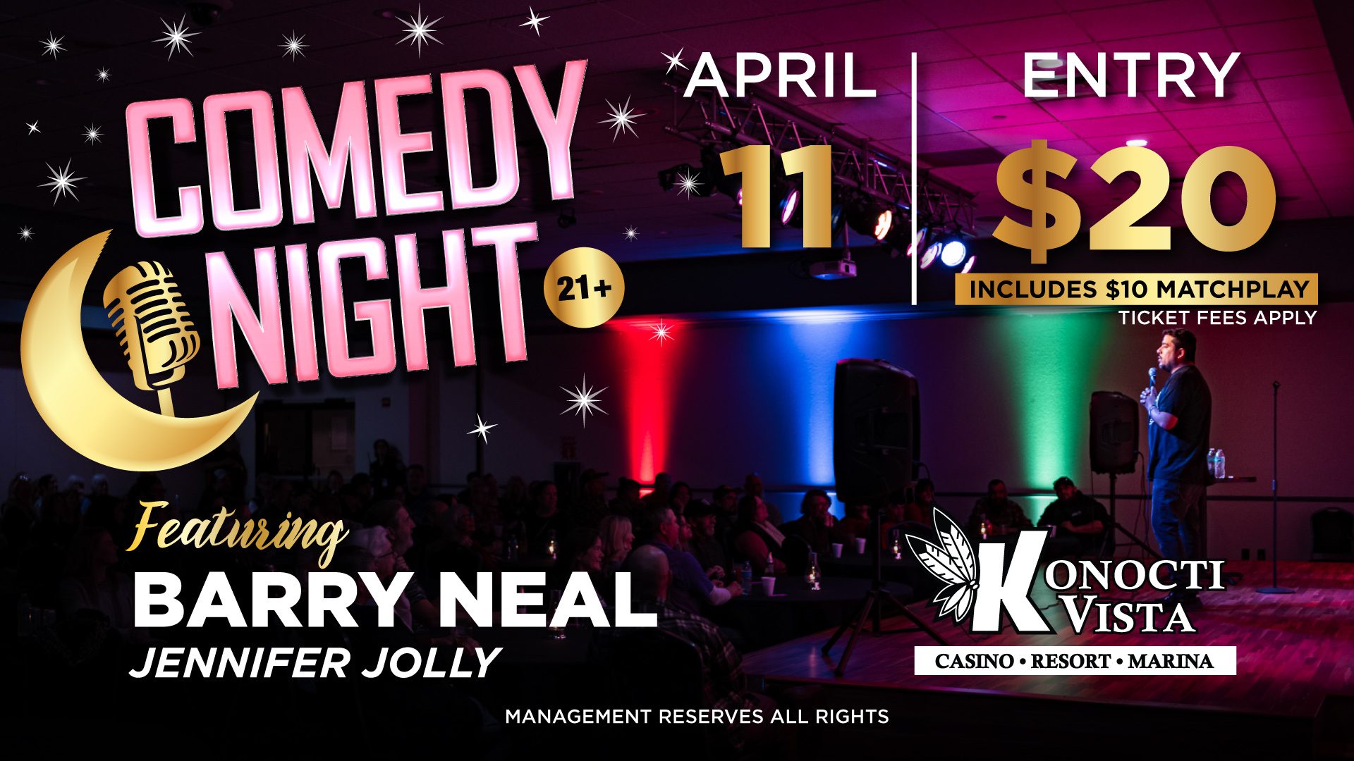 4.11.26 Comedy Night Barry Neal and Jennifer Jolly (TV)