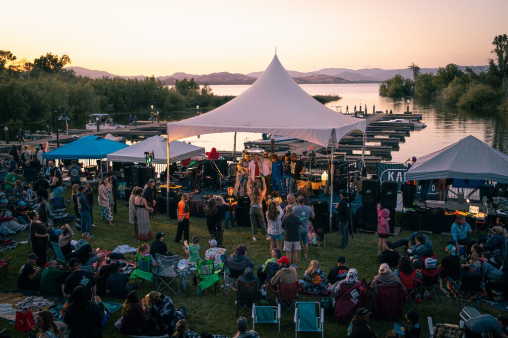 Summer Music Series at Konocti Vista Casino outdoors at the marina.
