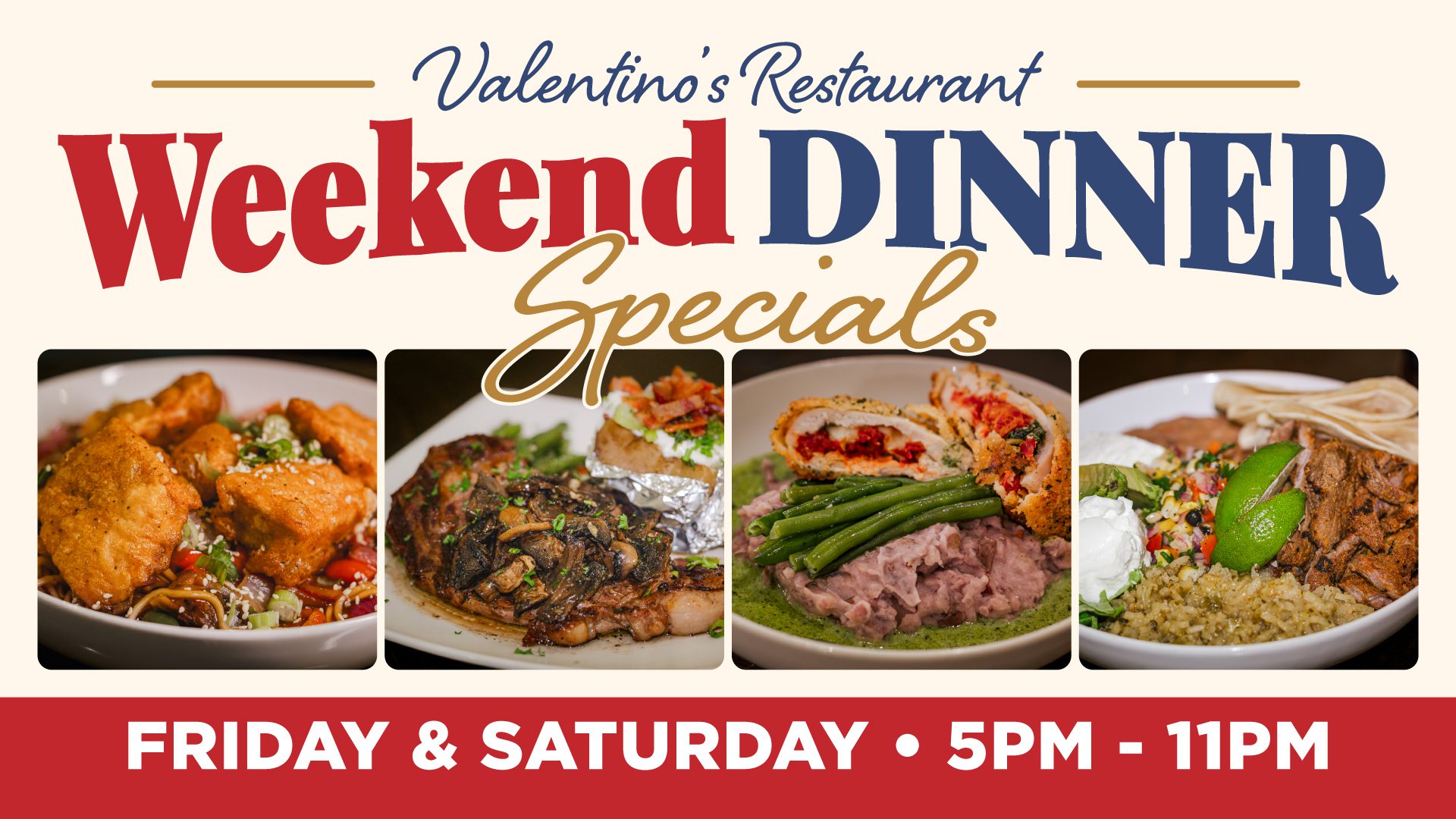 8.26 Weekend Dinner Specials (TV)
