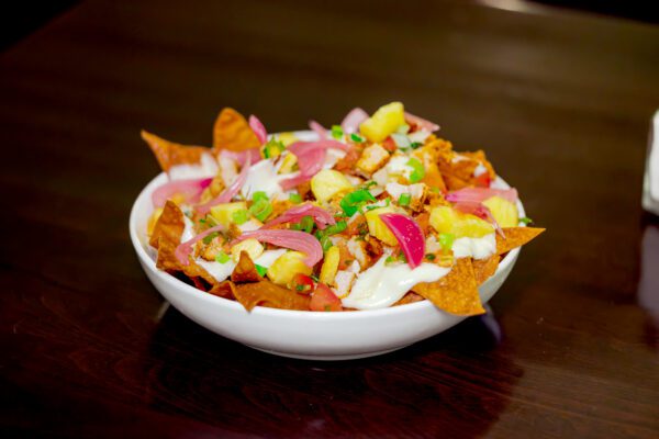 Chicken Wonton Nachos