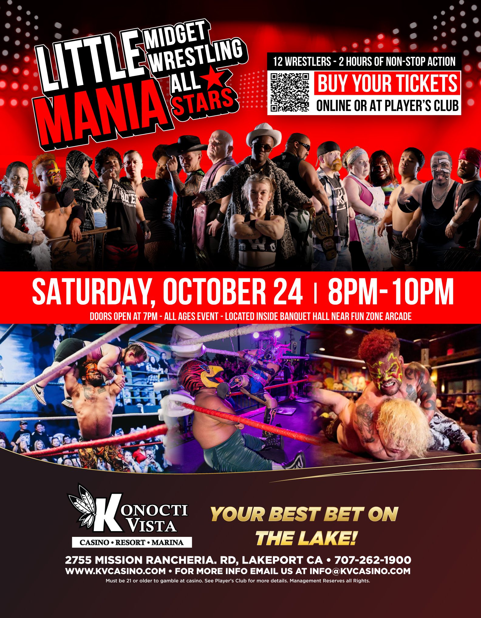10.24.26 Little Mania Midget Wrestling All Stars (Poster)