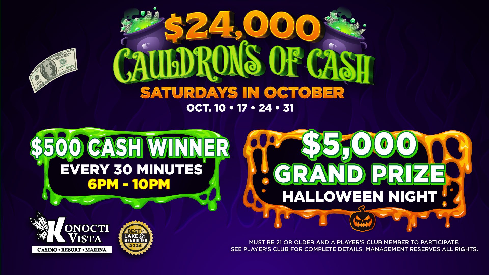 10.26 Cauldrons of Cash Giveaway (TV)